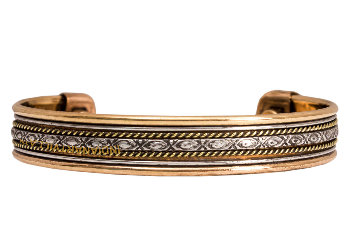 Copper Antique Rare Design Openable Designer Bracelet with Magnet