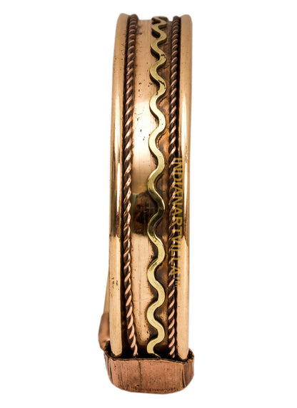 Copper Antique Rare Design Openable Designer Bracelet with Magnet