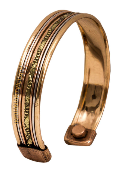 Copper Antique Rare Design Openable Designer Bracelet with Magnet