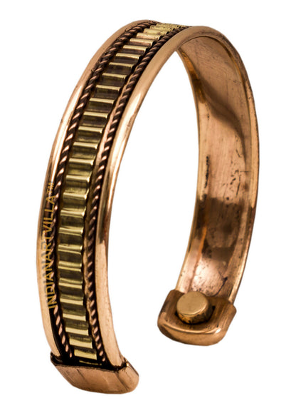 Copper Antique Rare Design Openable Designer Bracelet with Magnet