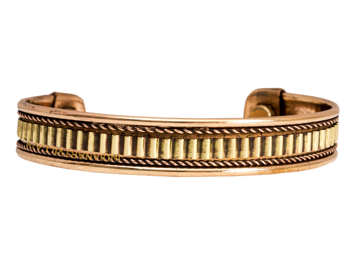 Copper Antique Rare Design Openable Designer Bracelet with Magnet