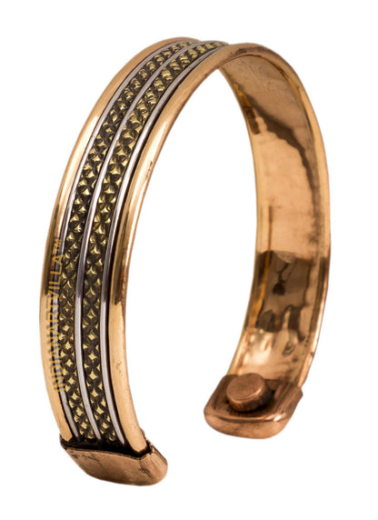 Copper Antique Rare Design Openable Designer Bracelet with Magnet