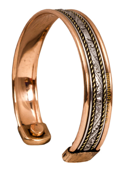 Copper Antique Rare Design Openable Designer Bracelet with Magnet