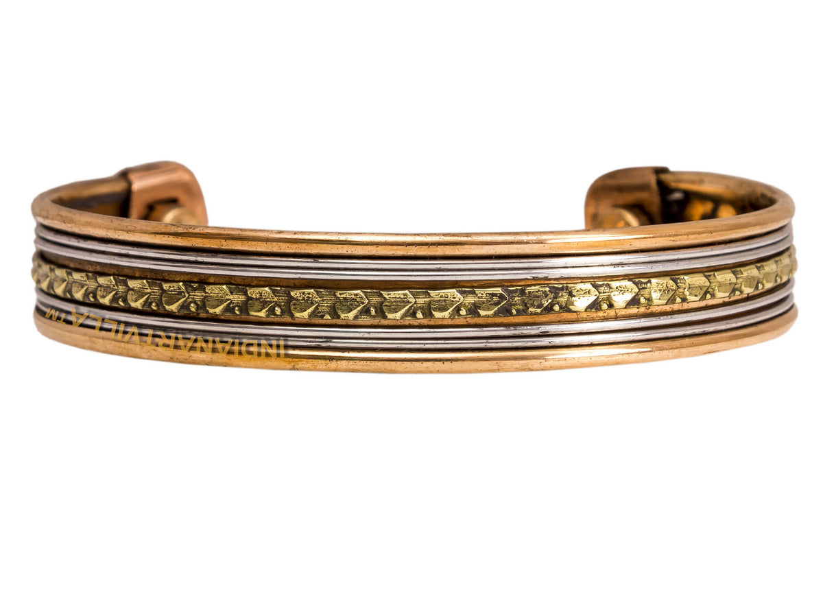 Copper Antique Rare Design Openable Designer Bracelet with Magnet
