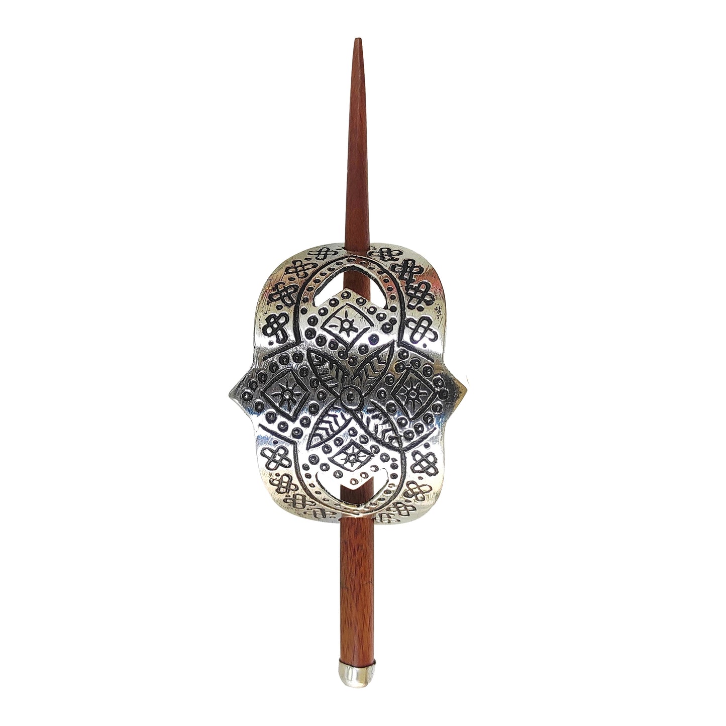 Pure Steel Designer Wooden Hair Clip