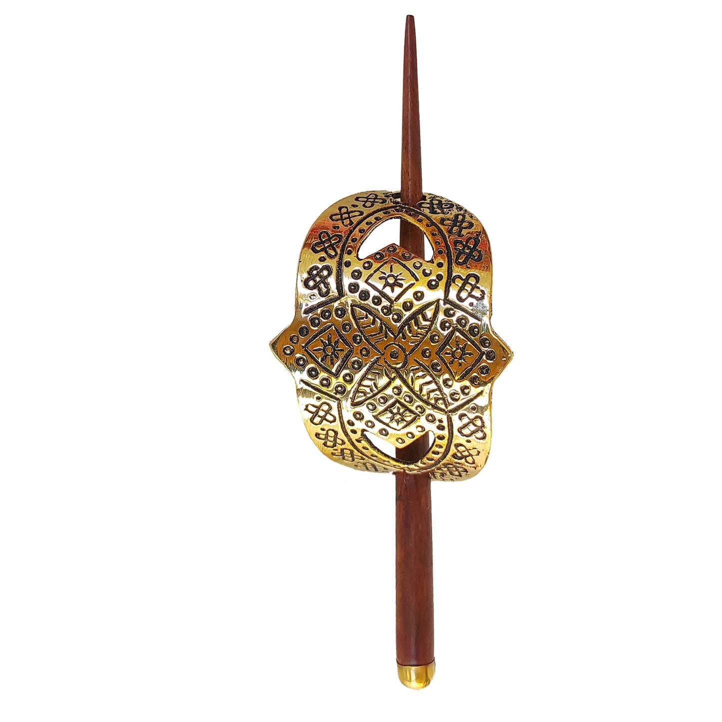 Pure Steel Designer Wooden Hair Clip