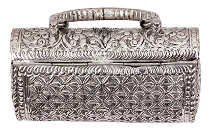 Designer Silver Plated Handbag Purse, Women Wedding Clutches, Gift Item