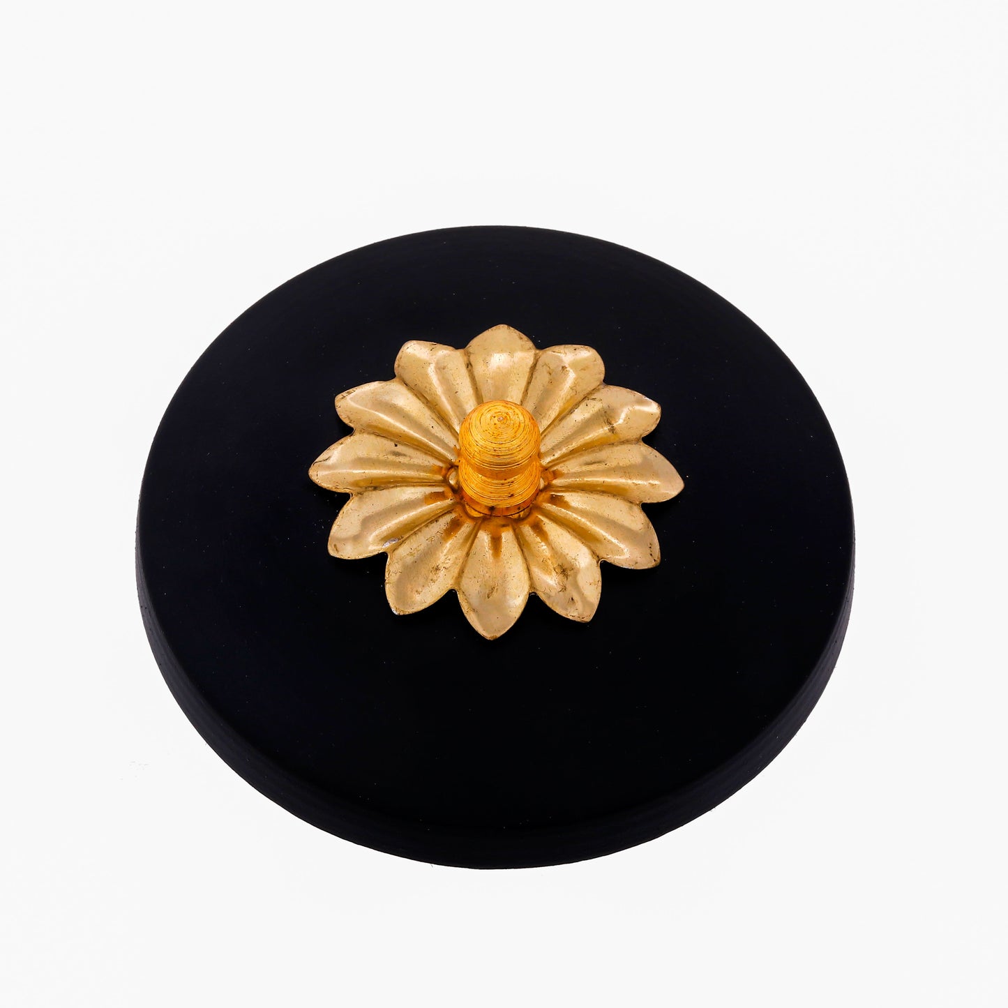 Handmade Dry Fruit Gift Box Chocolate Box For Diwali Marriage Gift Multipurpose Uses Gold Hammered Design Diameter 9.91 cm