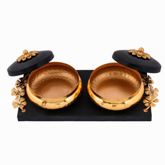 Handmade Set of Dry Fruit Gift Box & Designer Tray With Handle ,Chocolate Box For Diwali, Marriage Gift & Multipurpose Uses