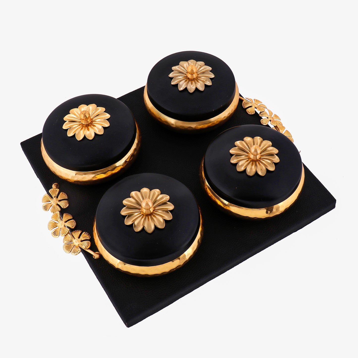 Handmade Set of Dry Fruit Gift Box & Designer Tray With Handle ,Chocolate Box For Diwali, Marriage Gift & Multipurpose Uses