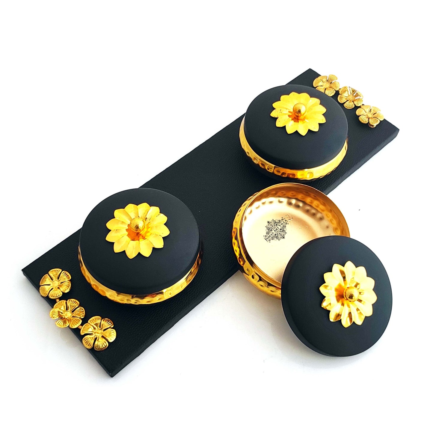 Handmade Set of Dry Fruit Gift Box & Designer Tray With Handle ,Chocolate Box For Diwali, Marriage Gift & Multipurpose Uses