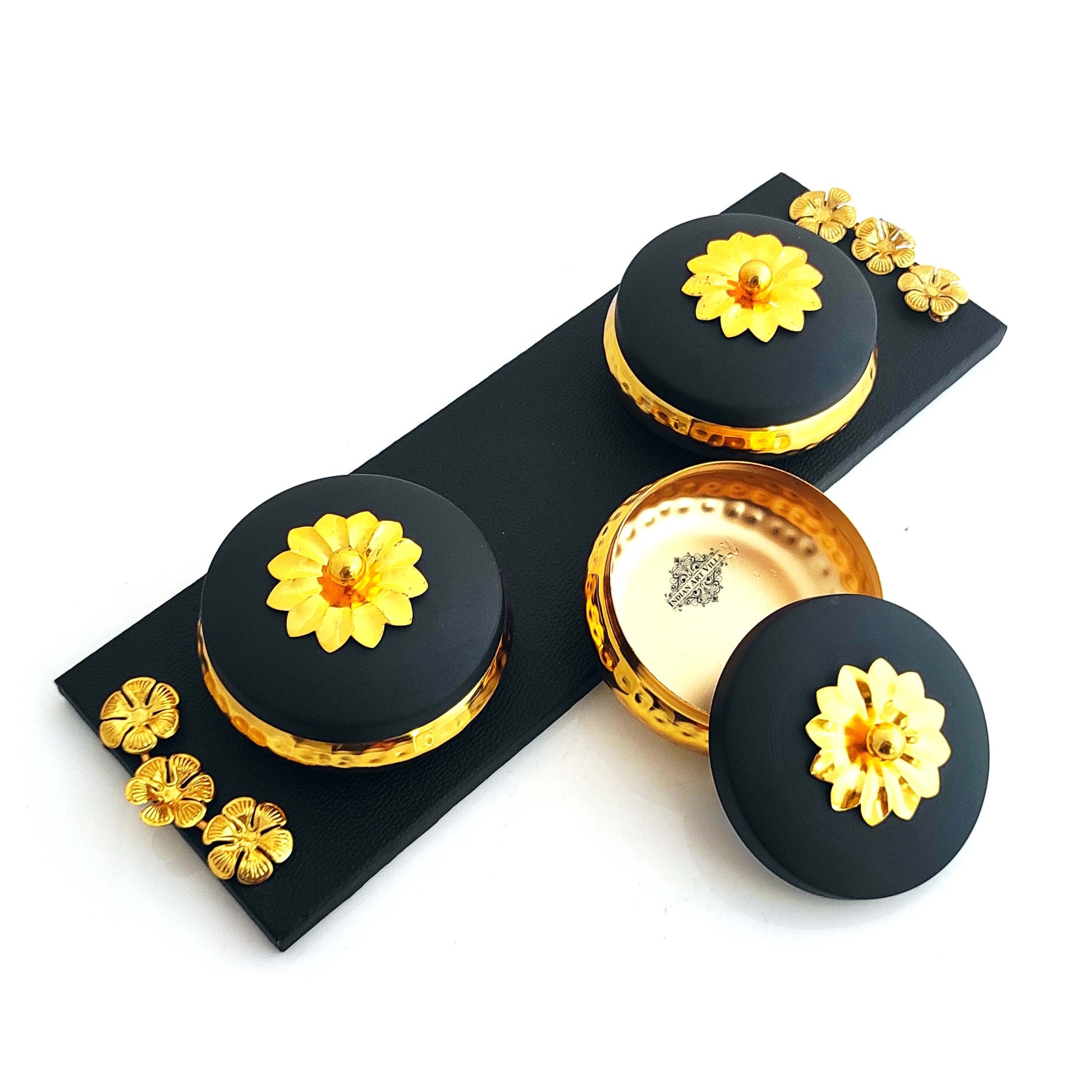 Handmade Set of Dry Fruit Gift Box & Designer Tray With Handle ,Chocolate Box For Diwali, Marriage Gift & Multipurpose Uses