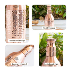 Copper Bottle With Champagne Bottle-Inspired Shape | 1350 ML