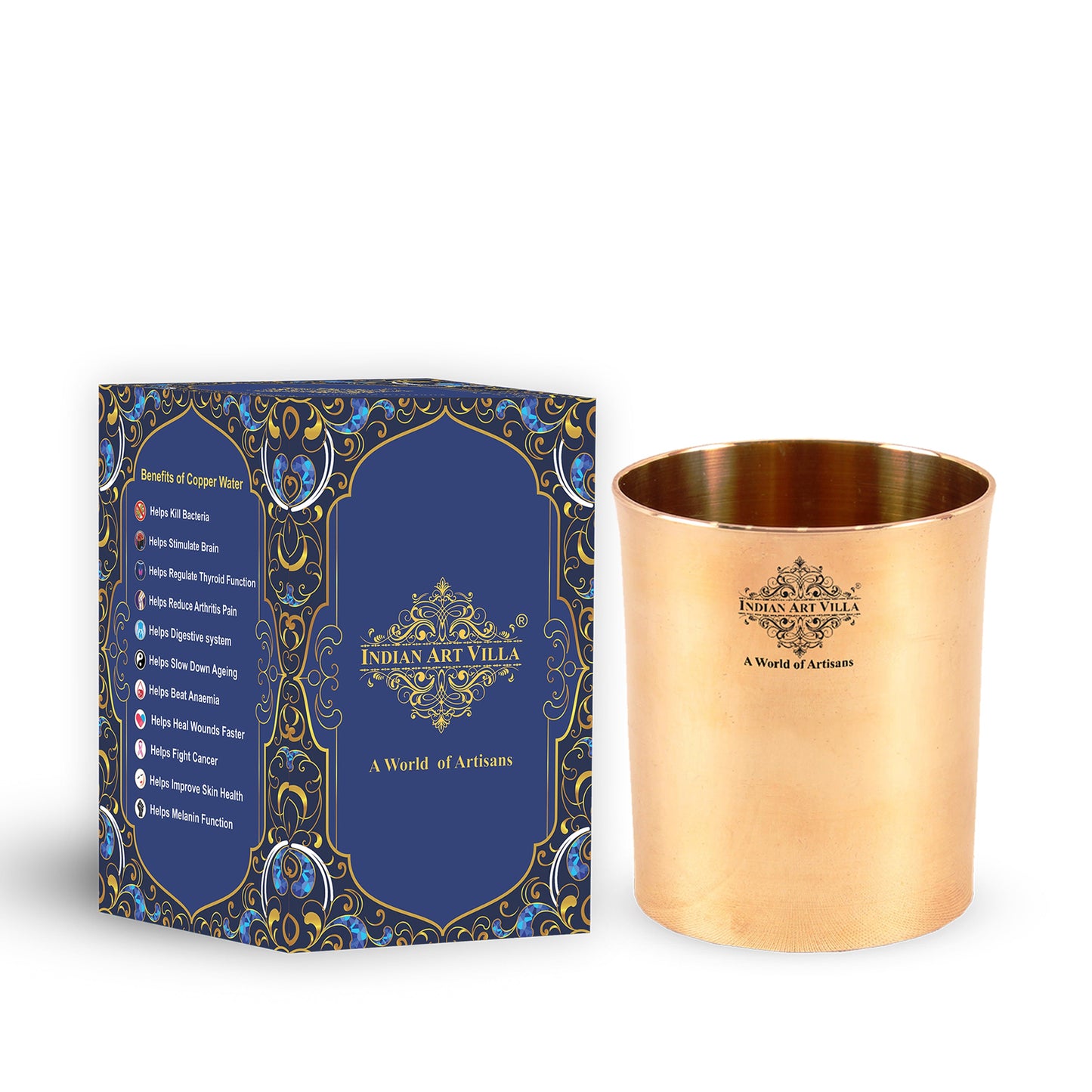 Pure Bronze Plain Glass | Tumbler Cup| Home Hotel