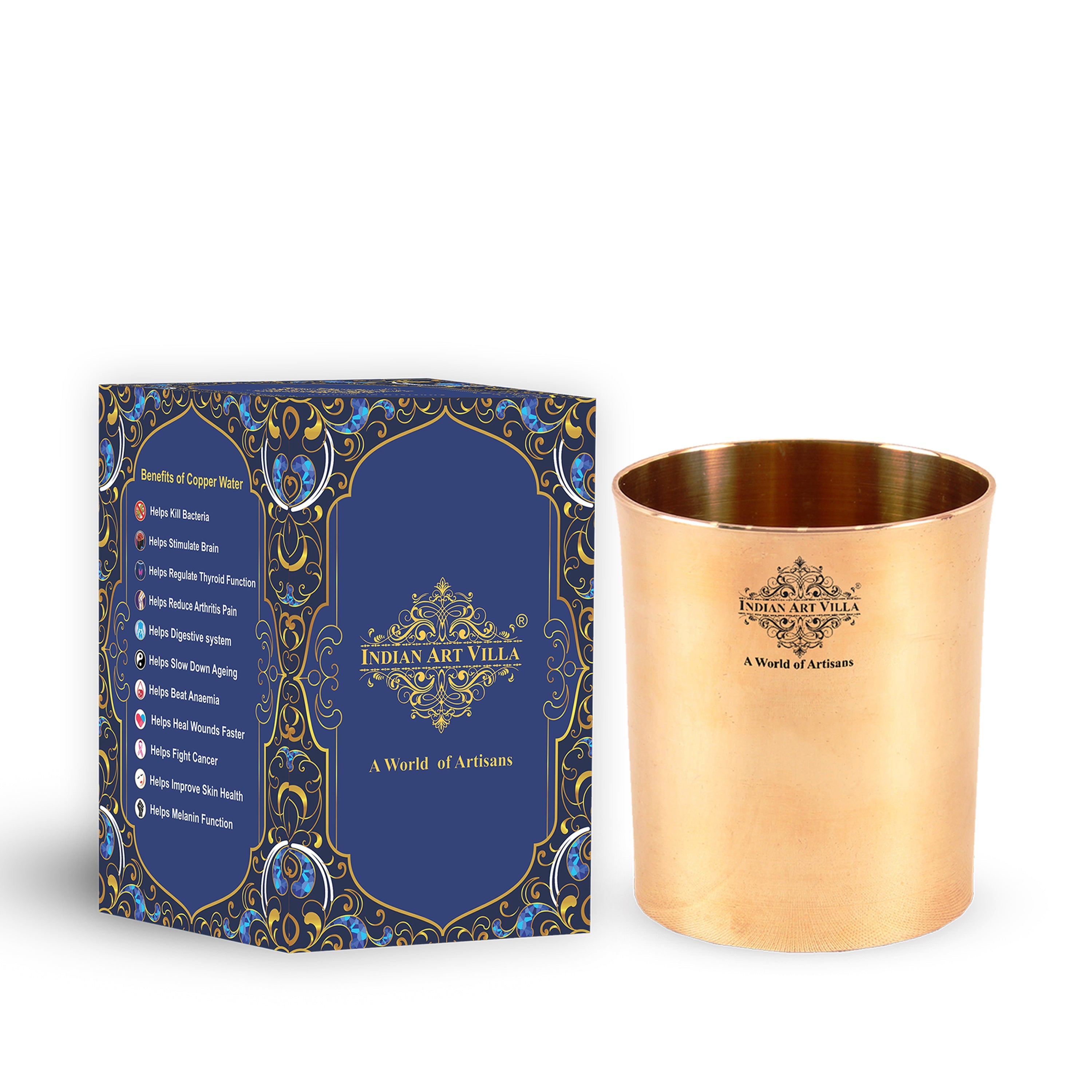 Pure Bronze Plain Glass | Tumbler Cup| Home Hotel