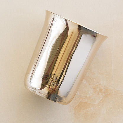 Pure Bronze Mughlai Design Glass Tumbler-240 ML