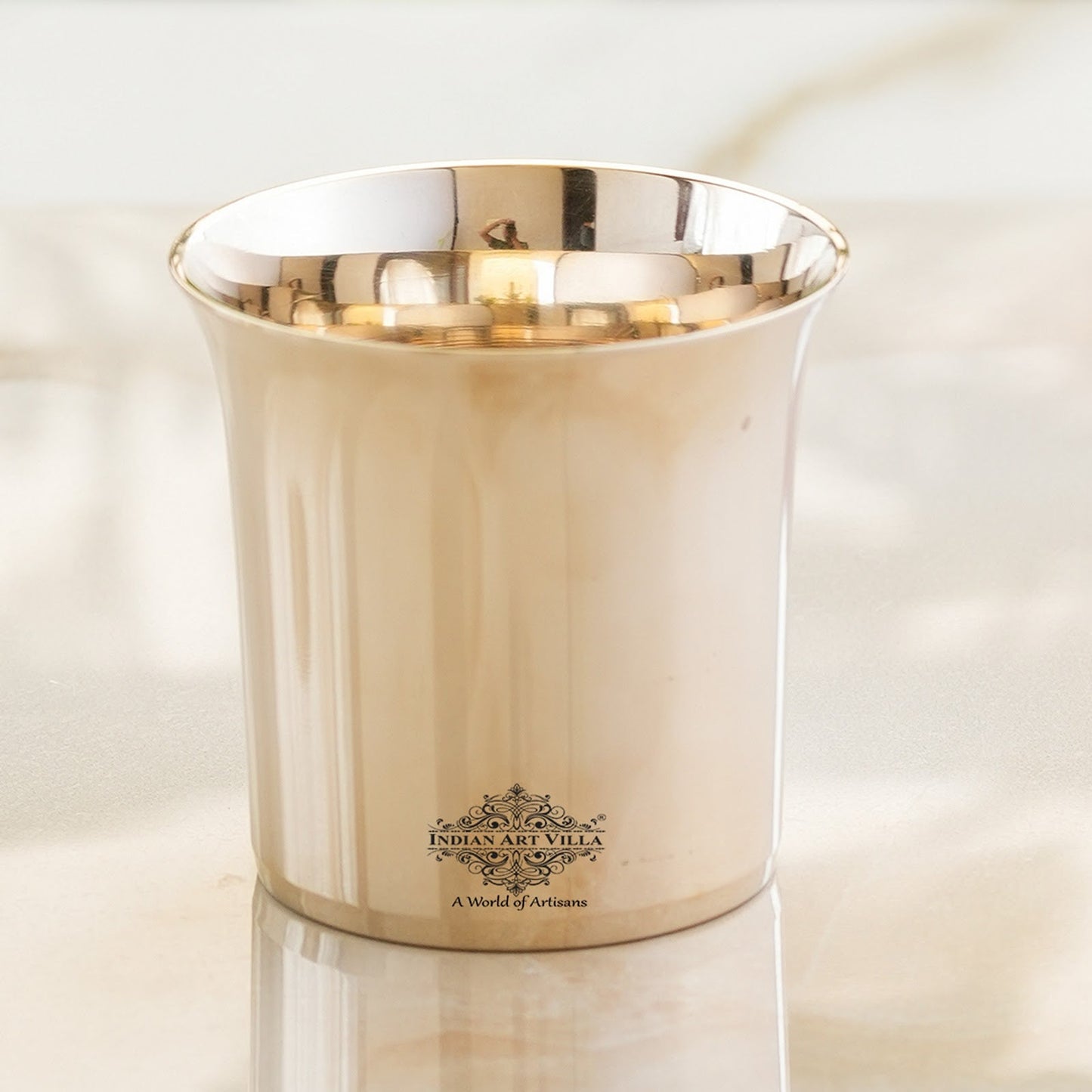 Pure Bronze Plain Design Glass Tumbler 250 ML