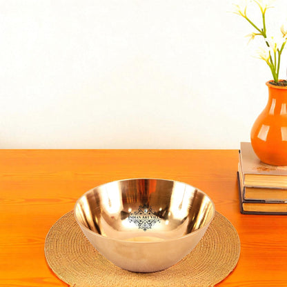 Handmade Pure Bronze Plain Design Bowl, Tableware, Dinnerware, Serveware