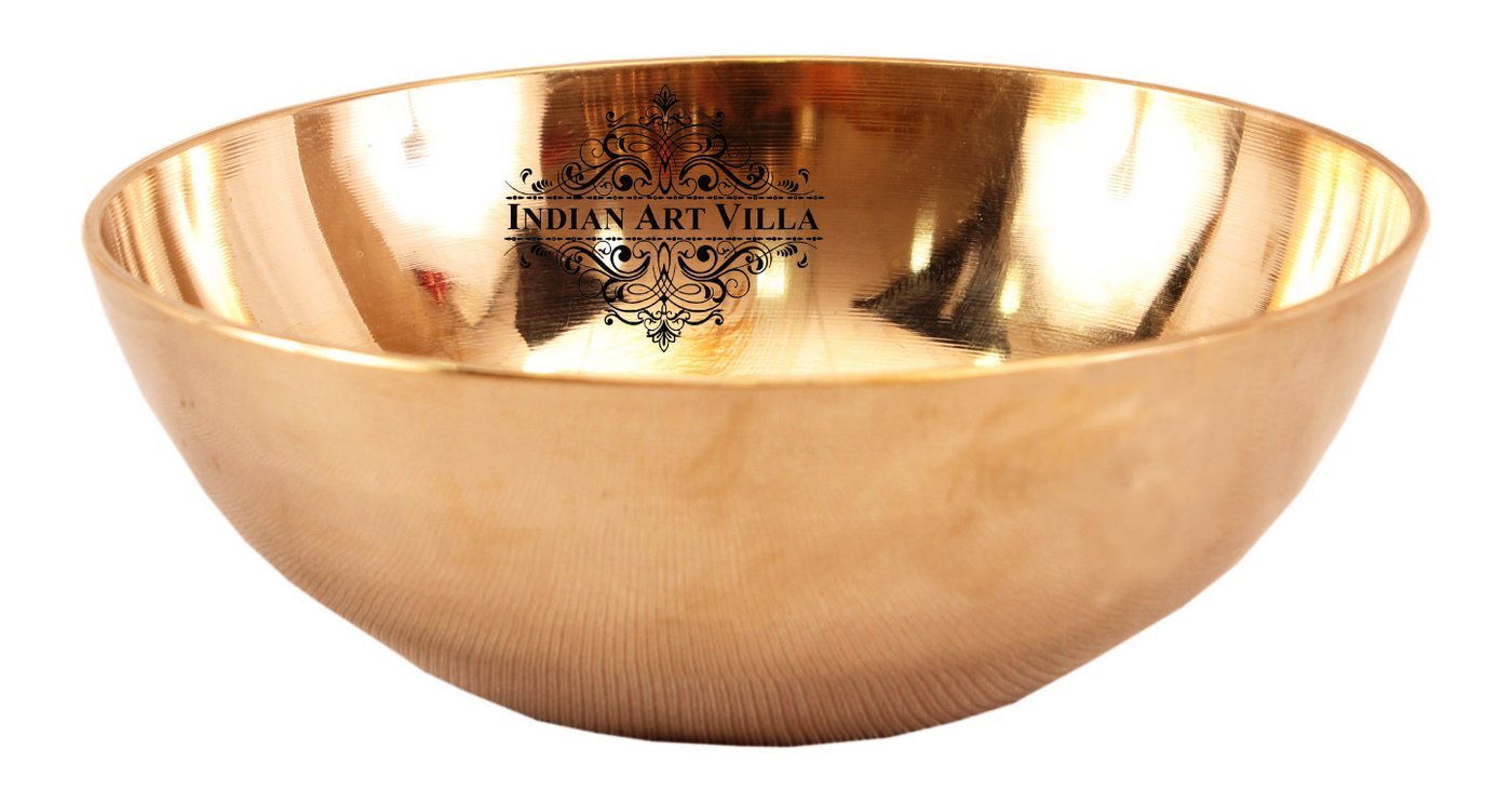 Handmade Pure Bronze Plain Design Bowl, Tableware, Dinnerware, Serveware