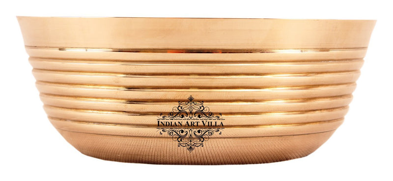Handcrafted Pure Bronze Bowl with Lining Design Bowl, Tableware, Serveware, Dinnerware, Serveware, 400ml