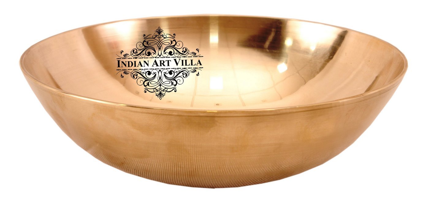 Pure Bronze Handmade Designer Round Shaped Bowl, Tableware, Dinnerware