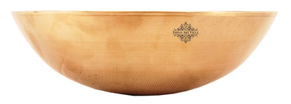 Pure Bronze Handmade Designer Round Shaped Bowl, Tableware, Dinnerware
