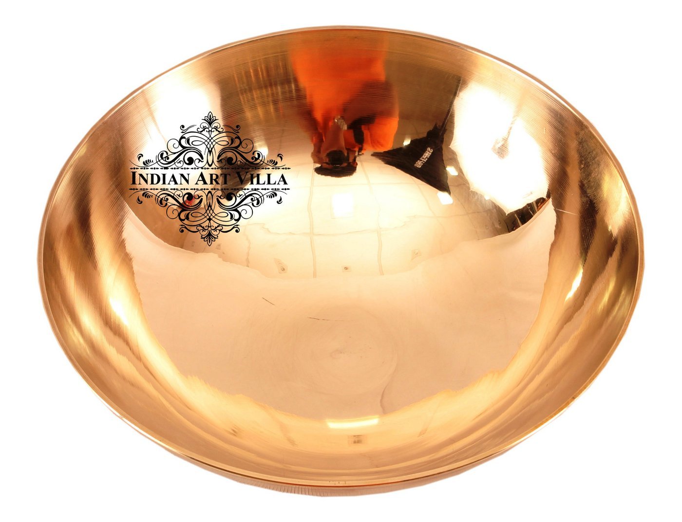 Pure Bronze Handmade Designer Round Shaped Bowl, Tableware, Dinnerware