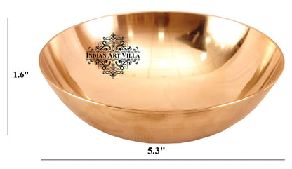 Pure Bronze Handmade Designer Round Shaped Bowl, Tableware, Dinnerware