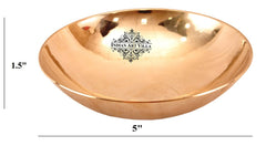 Pure Bronze Handmade Designer Round Shaped Bowl, Tableware, Dinnerware