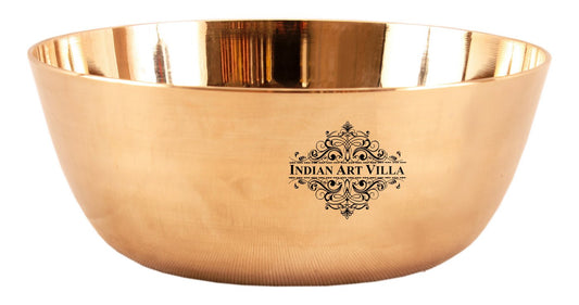 Handmade Pure Bronze Dinner Bowl with Plain Design, Dinnerware, Tableware For Home | Hotel | Restaurant