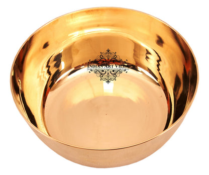 Handmade Pure Bronze Dinner Bowl with Plain Design, Dinnerware, Tableware For Home | Hotel | Restaurant