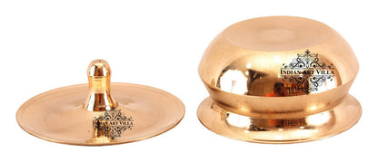 Pure Bronze Handmade Casserole With Lid Handcrafted in Matt Finish, Serveware, Tableware