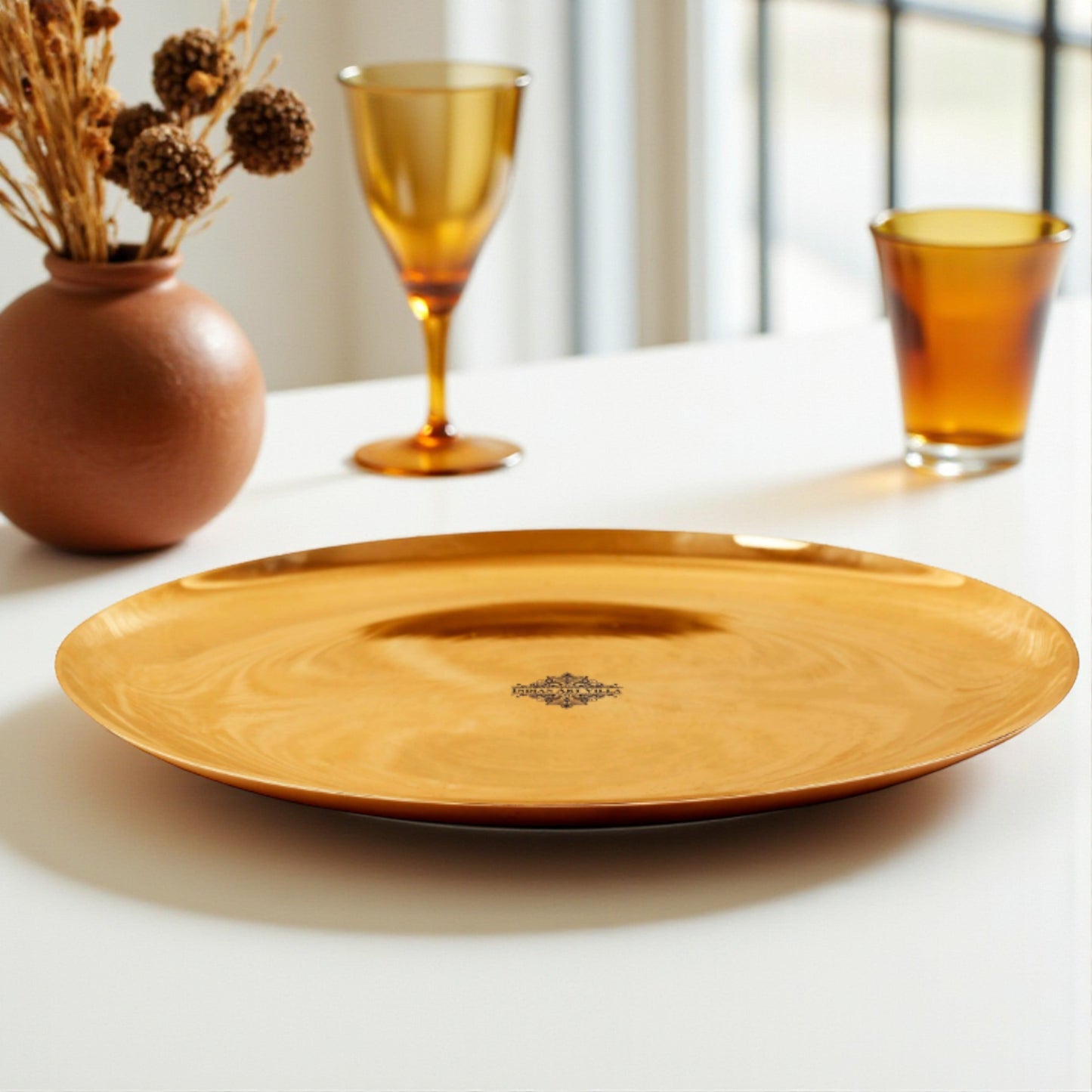 Bronze Thali Dinner Plate, Dinnerware & Serveware
