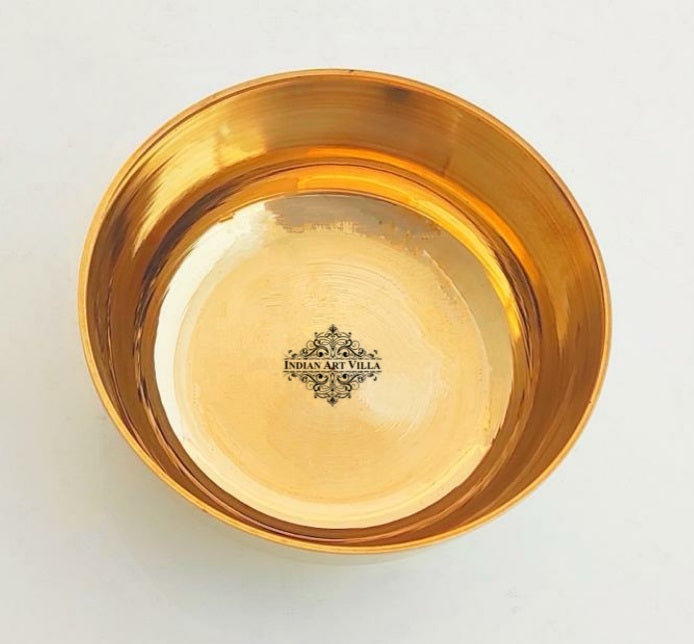 Handmade Pure Bronze Katori | Dinnerware Bowl with Plain Design, Dia. 8.5cm