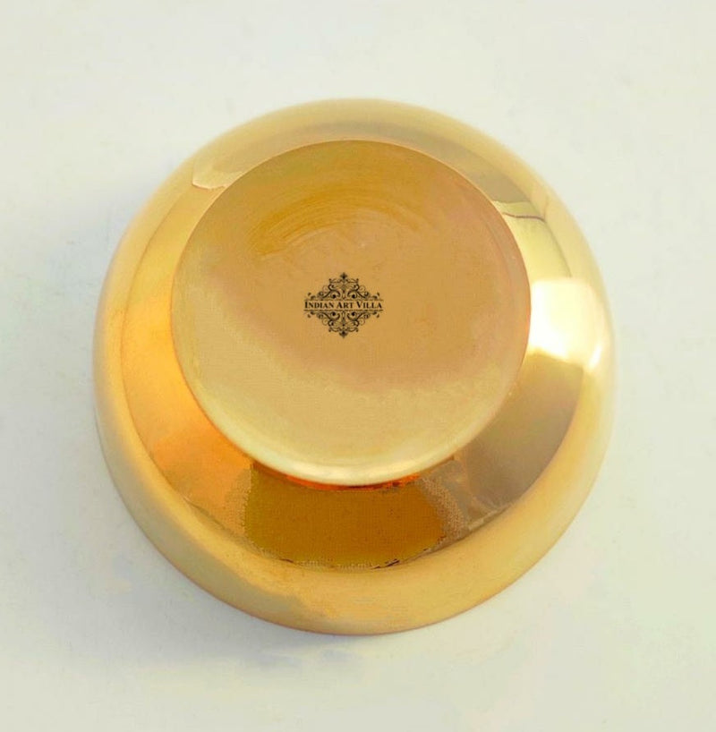 Handmade Pure Bronze Katori | Dinnerware Bowl with Plain Design, Dia. 8.5cm