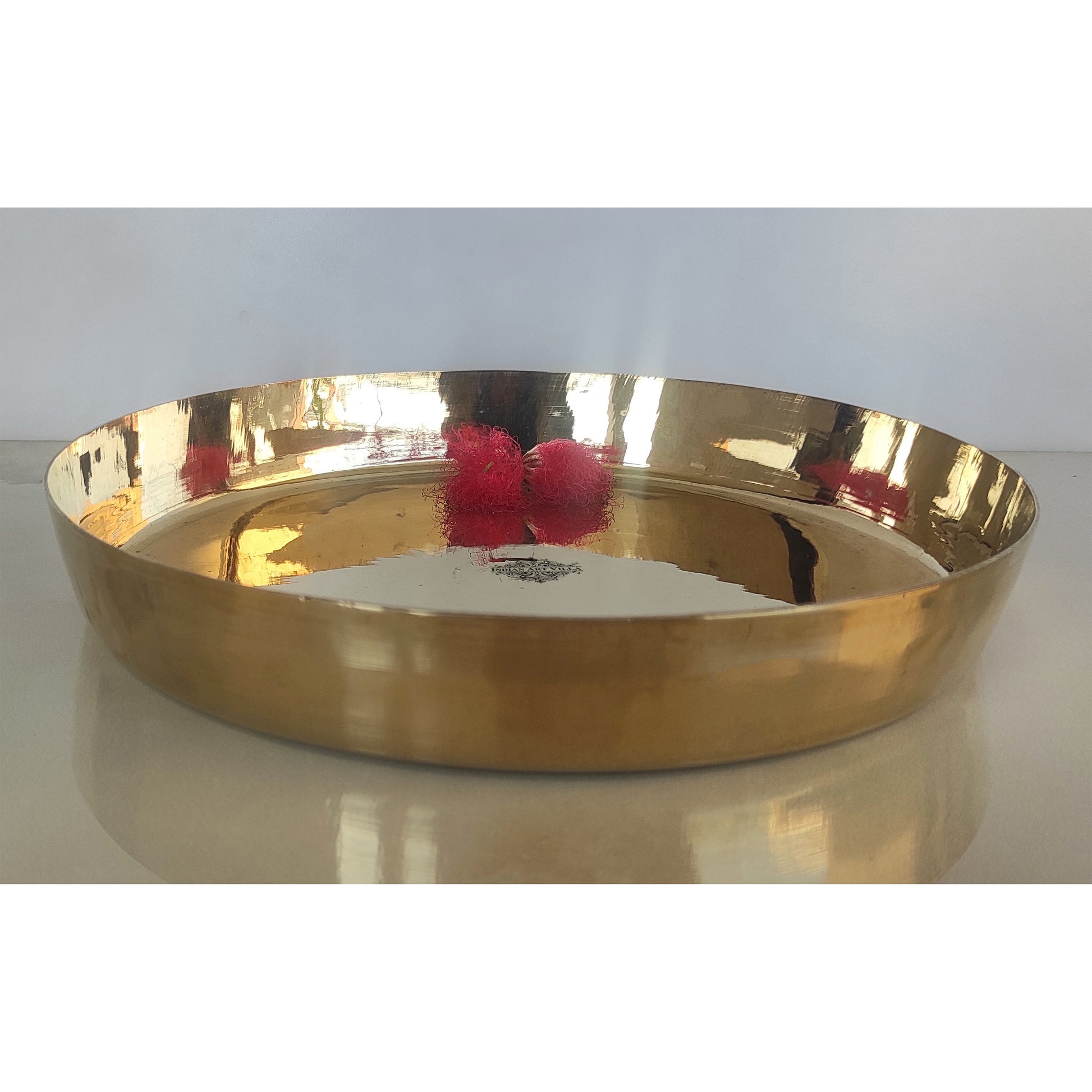 Bronze Thali Plate Plain, Dinner Serving Plate, Serving Dinner Dishes Home Hotel Restaurant Tableware