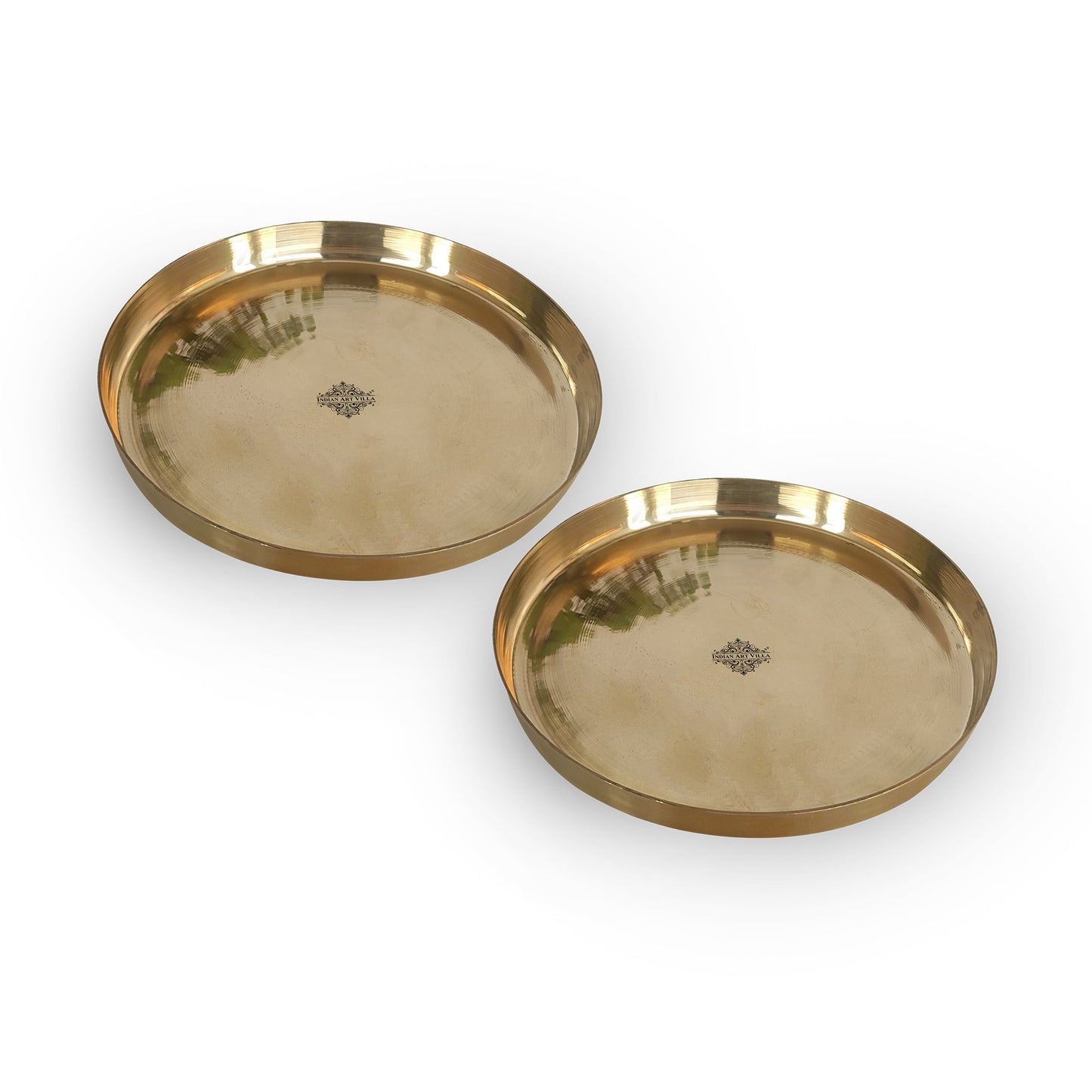 Bronze/Kansa Thali, Dinner Serving Plate, Serving Dinner Dishes Home Hotel Restaurant Tableware, Diameter- 30.48 cm
