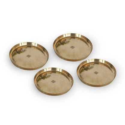 Bronze/Kansa Thali, Dinner Serving Plate, Serving Dinner Dishes Home Hotel Restaurant Tableware, Diameter- 30.48 cm