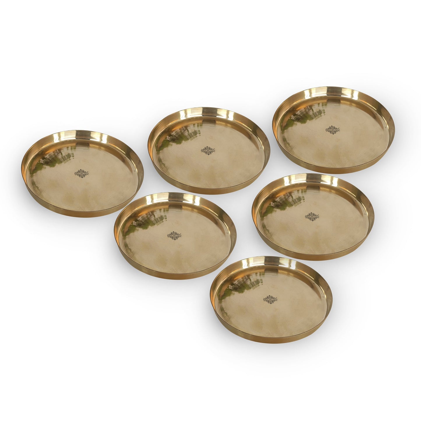 Bronze/Kansa Thali, Dinner Serving Plate, Serving Dinner Dishes Home Hotel Restaurant Tableware, Diameter- 30.48 cm