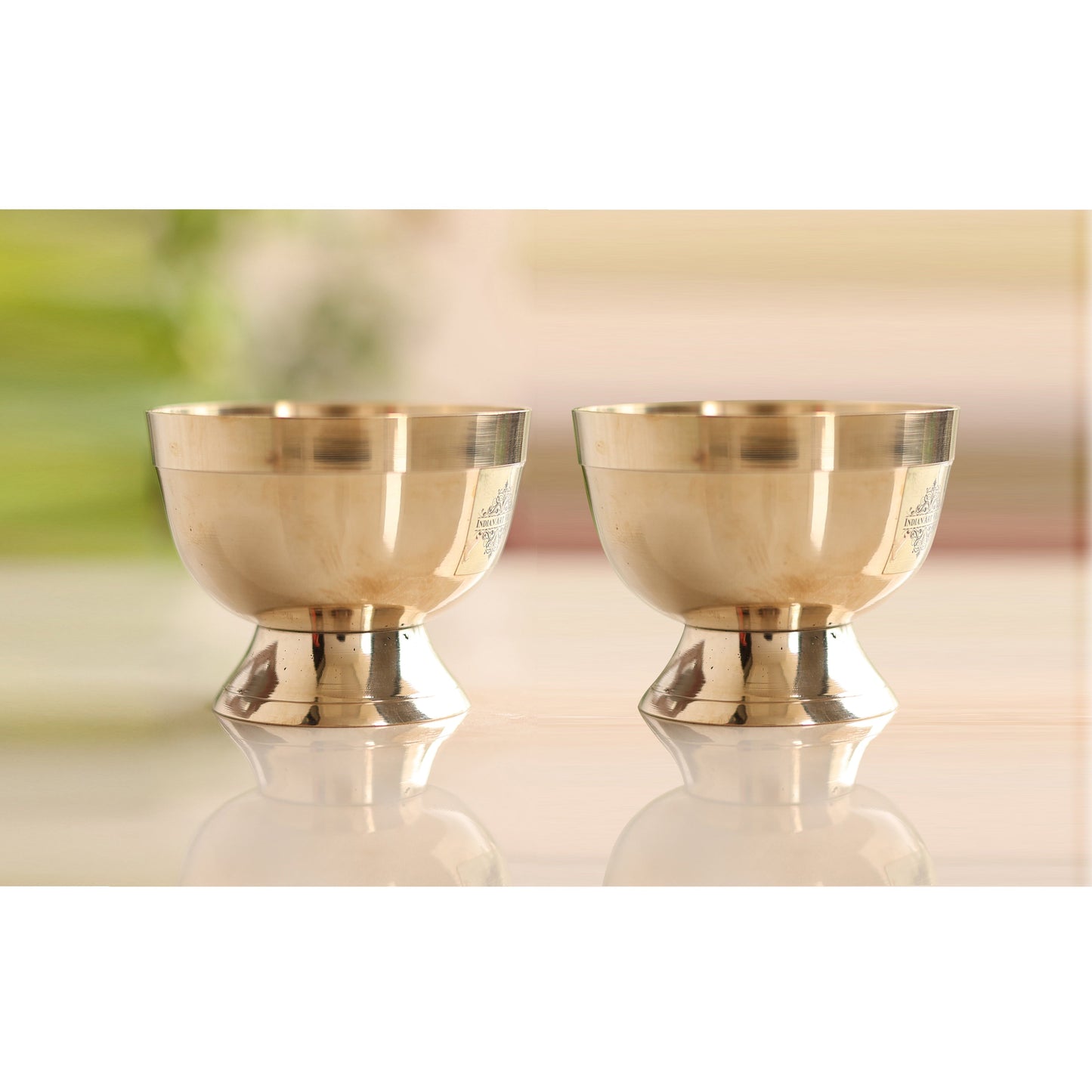 Pure Bronze Shine Finish Ice Cream Bowl With bronze bottom, Serveware & Tableware Item