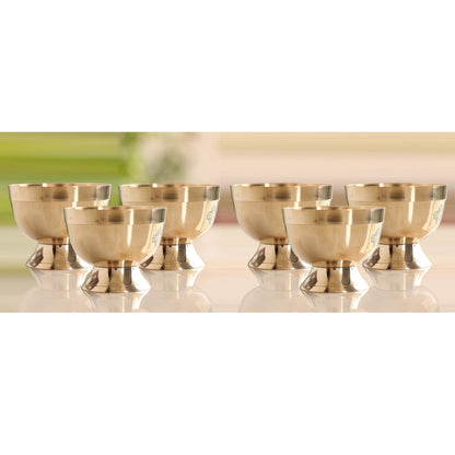 Pure Bronze Shine Finish Ice Cream Bowl With bronze bottom, Serveware & Tableware Item