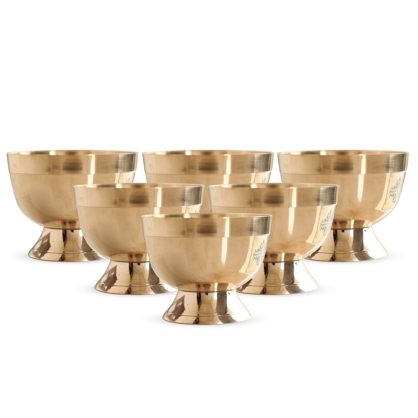 Pure Bronze Shine Finish Ice Cream Bowl With bronze bottom, Serveware & Tableware Item