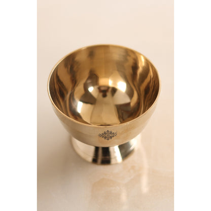 Pure Bronze Shine Finish Ice Cream Bowl With bronze bottom, Serveware & Tableware Item