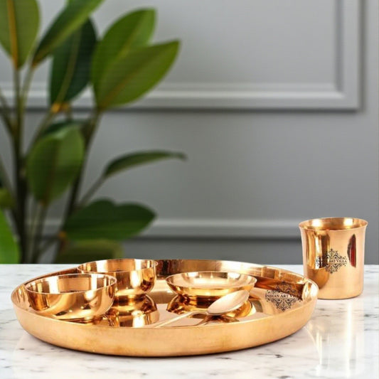 Bronze Handmade Designer Dinnerset of 6 Pieces, Dinnerware, Tableware