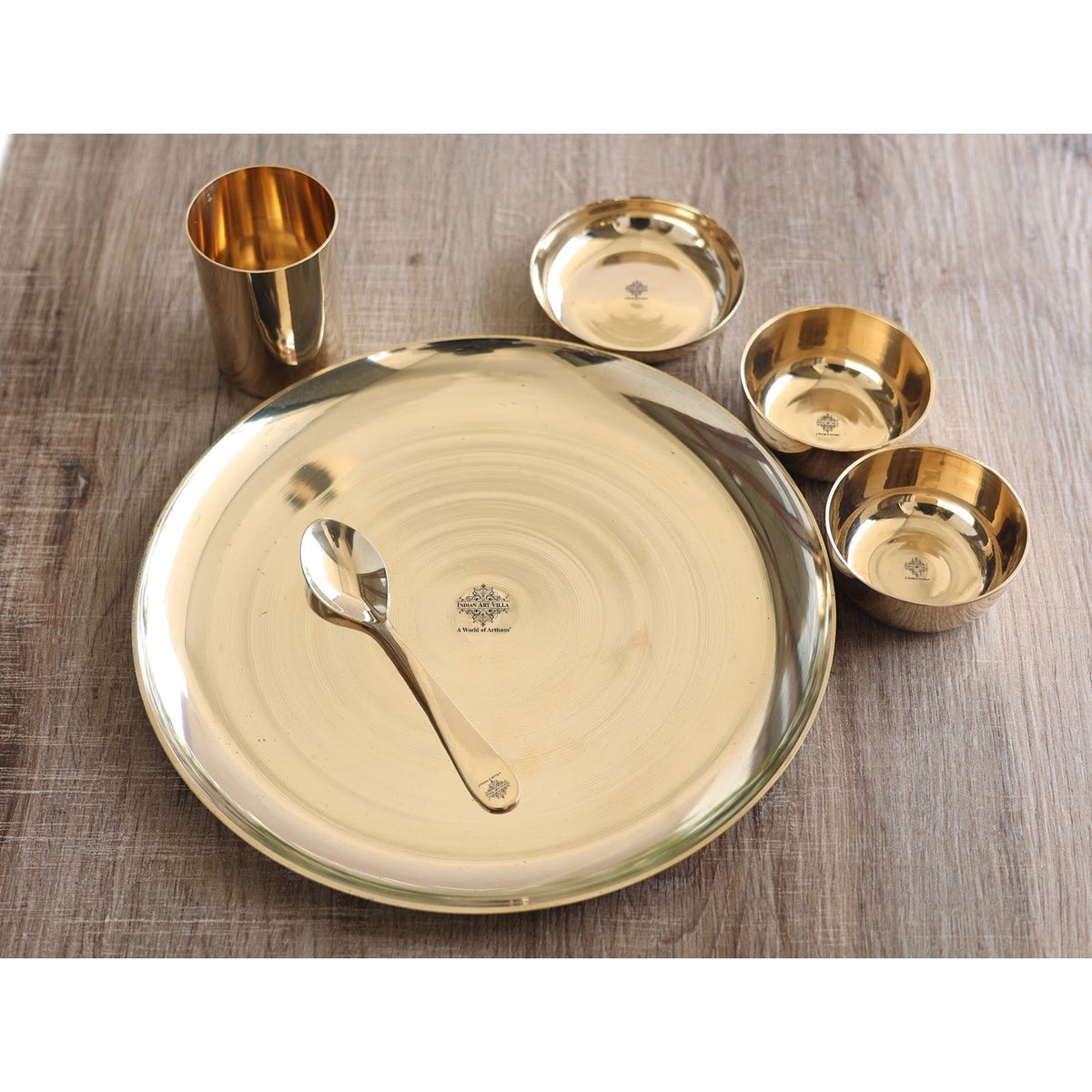 Bronze Shine Finish 6 Pieces Dinner Set