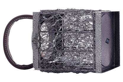 Handcrafted Iron Lamp with Handle, Decorative Items for Home, Hotel, Office, 12.70 cms