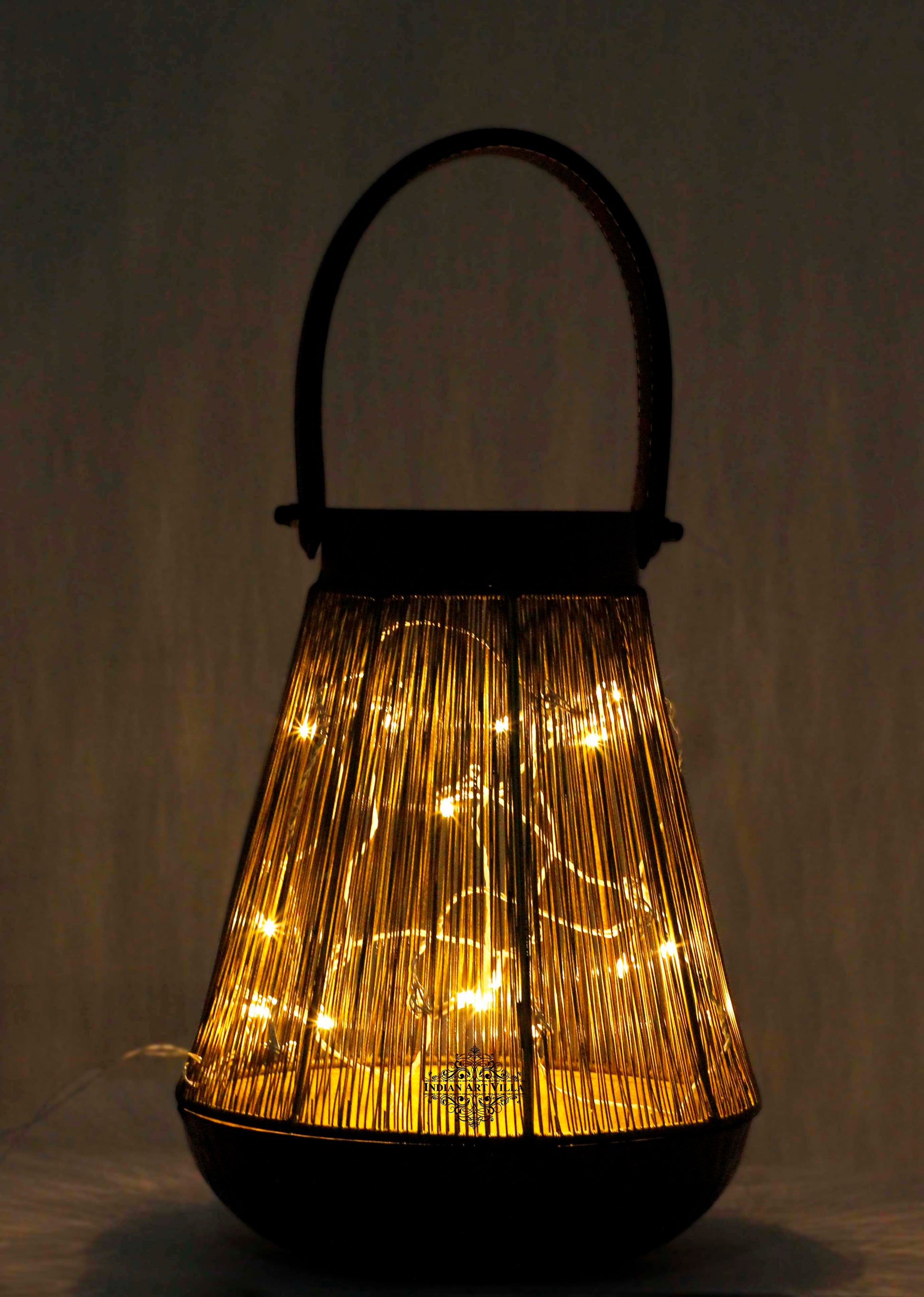 Handcrafted Wiring Design Lamp With handle, Width 20.83 CMS