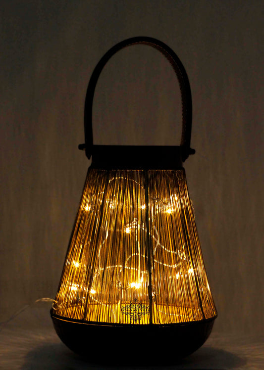 Handcrafted Wiring Design Lamp With handle, Width 20.83 CMS