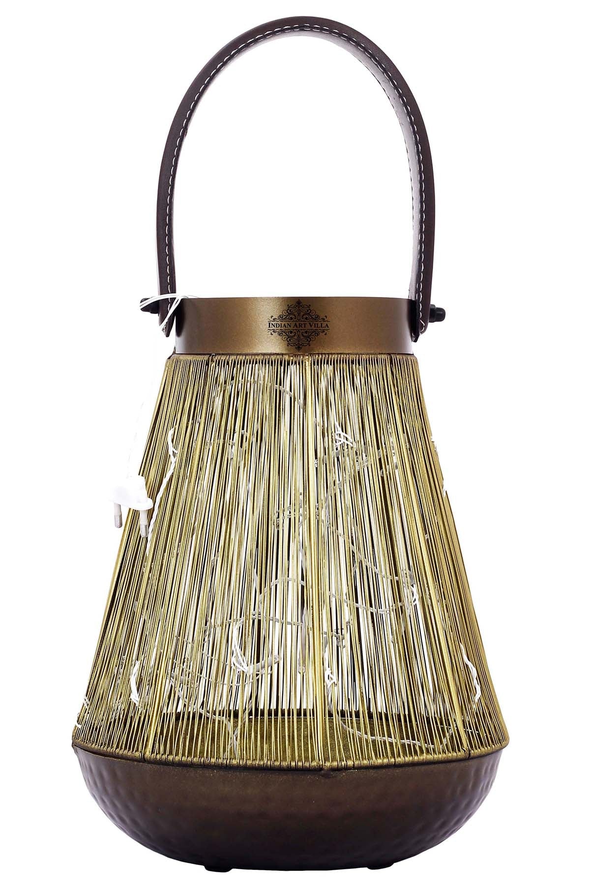 Handcrafted Wiring Design Lamp With handle, Width 20.83 CMS