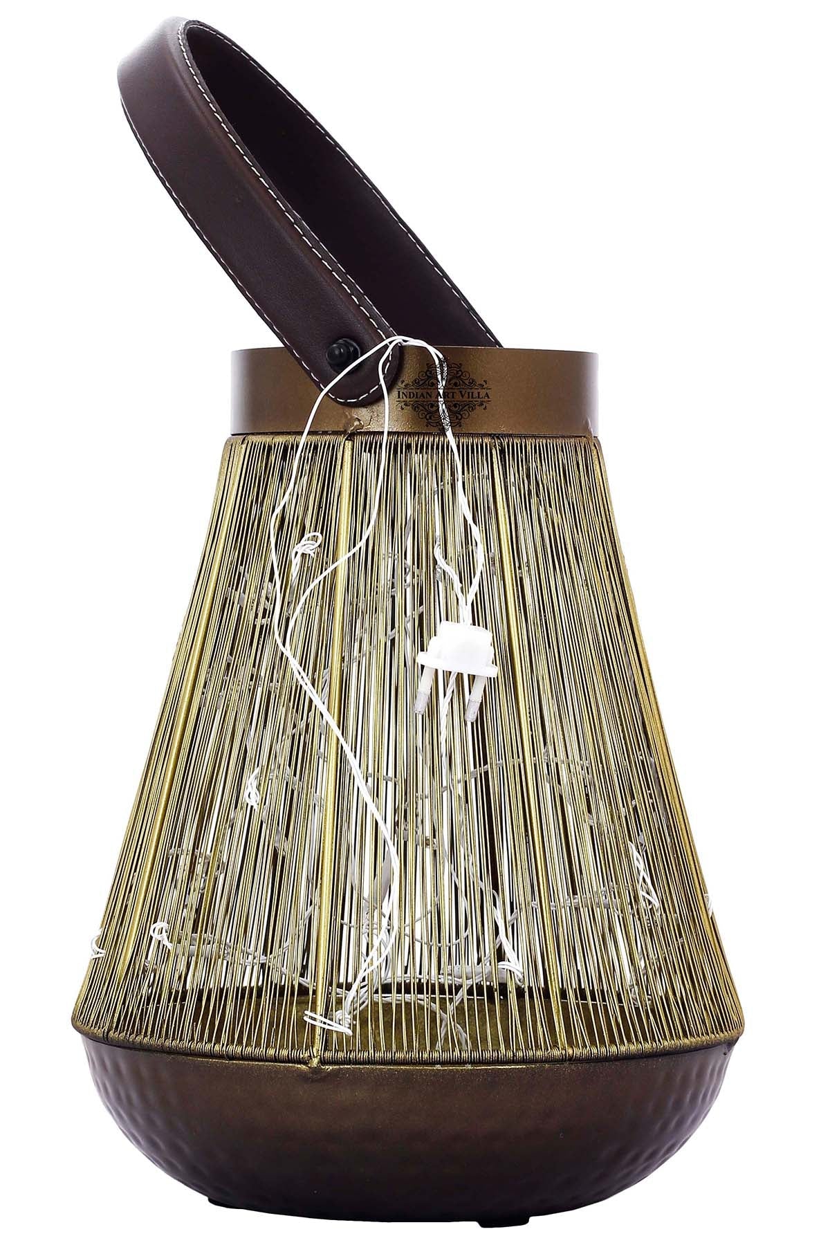 Handcrafted Wiring Design Lamp With handle, Width 20.83 CMS